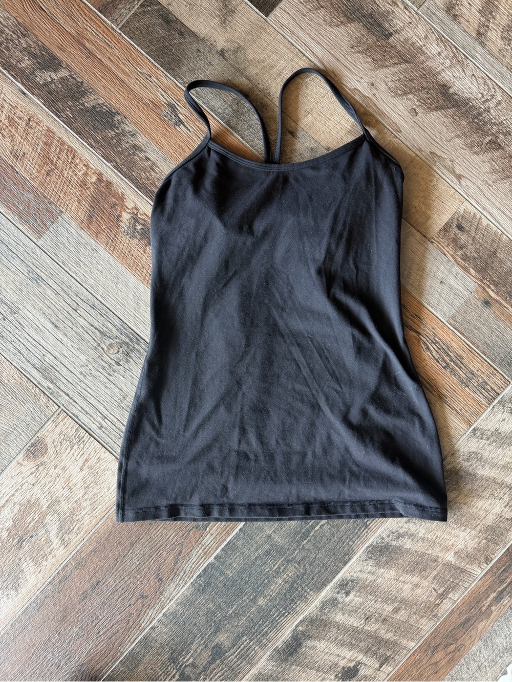 lululemon athletica Black Slim-Strap Tank Top